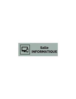 Plaque gravée  SALLE INFORMATIQUE