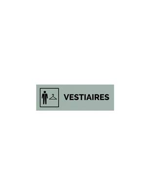 Plaque gravée  VESTIAIRES HOMME