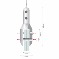 SUSPENSION FISSO UNIVERS CHROME