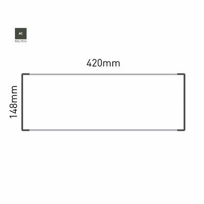 Signalétique Murale RAL7016 148x420mm , Avec Feuille de protection PS