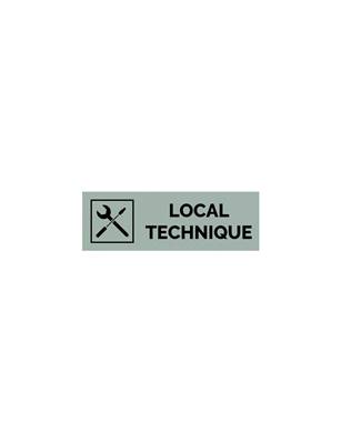Plaque gravée  LOCAL TECHNIQUE