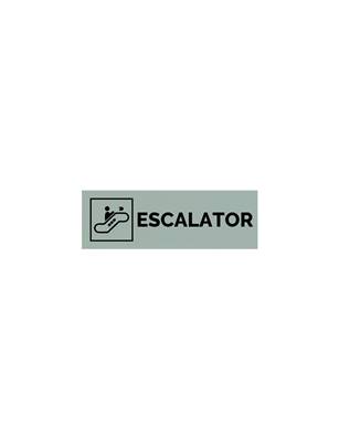 Plaque gravée  ESCALATOR MONTEE
