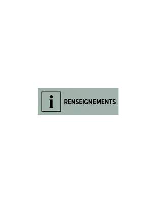 Plaque gravée  RENSEIGNEMENTS