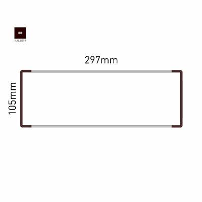 Signalétique Murale RAL8019 105x297mm , Avec Panneau Aluminium