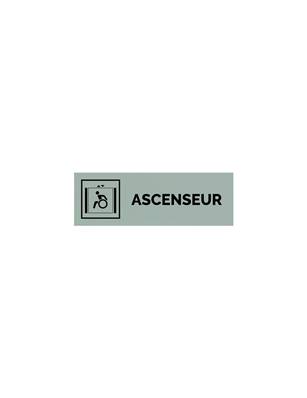 Plaque gravée  ASCENSEUR PMR