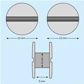 VIS RELIEUR NYLON BLANC Ø5 X 5MM