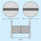 VIS RELIEUR NYLON BLANC Ø5 X 12MM