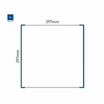 Signalétique Murale RAL5005 297x297mm , Avec Panneau Aluminium