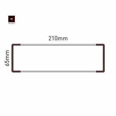 Signalétique Murale RAL8019 65x210mm , Avec Panneau Aluminium