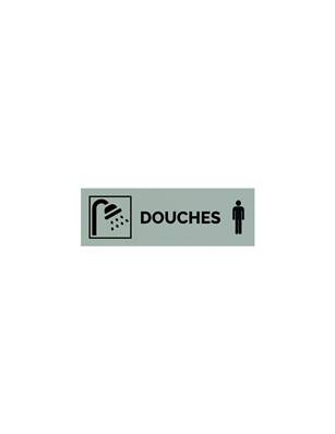 Plaque gravée  DOUCHES HOMME