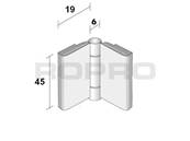 CHARNIERES METHACRYLATE TRANSPARENT A COLLER GRAND MODELE