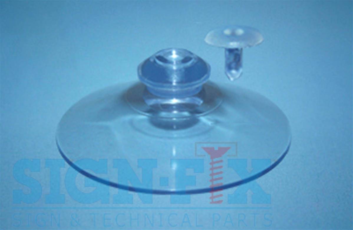 Ventouse de diamètre 20 mm avec téton pointe pour plaque en verre