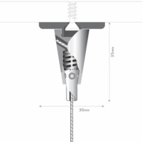 SUSPENSION FISSO PLUSMATIC CHROME