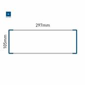 Signalétique Murale RAL5005 105x297mm , Avec Panneau Aluminium