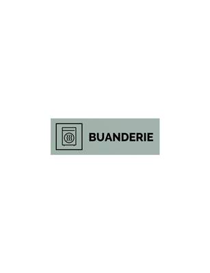 Plaque gravée  BUANDERIE