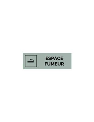 Plaque gravée  ESPACE FUMEURS