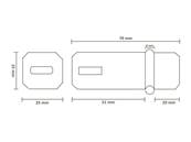 CHARNIERES A CADENAS METHACRYLATE TRANSPARENT A COLLER