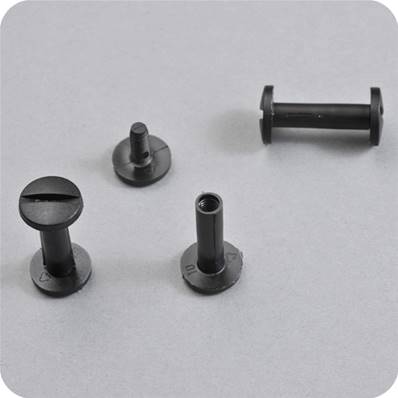 VIS RELIEUR NYLON NOIR Ø5 x 15MM