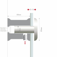 ENTRETOISES FISSO MAXI LAITON Ø25x25mm