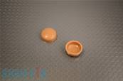 CACHE VIS PLASTIQUE Ø13MM CARAMEL BRILLANT