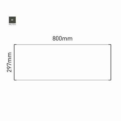 Signalétique Murale RAL7016 297x800mm , Avec Feuille de protection PS