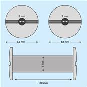 VIS RELIEUR À TROU NYLON NOIR Ø6 x 20MM