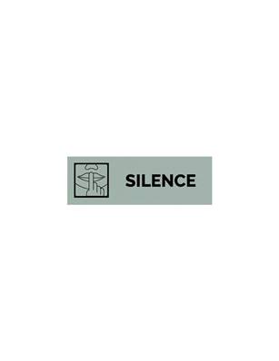 Plaque gravée  SILENCE