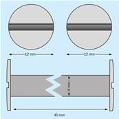 VIS RELIEUR NYLON BLANC Ø5 X 40MM