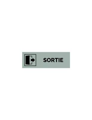 Plaque gravée  SORTIE