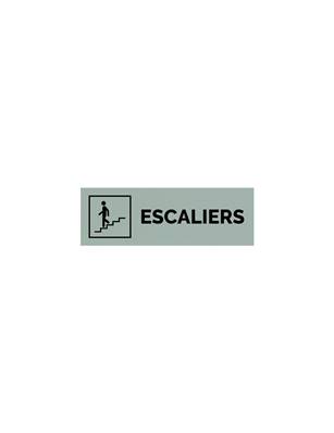 Plaque gravée  ESCALIERS DESCENTE