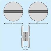 VIS RELIEUR NYLON BLANC Ø5 X 3,5MM