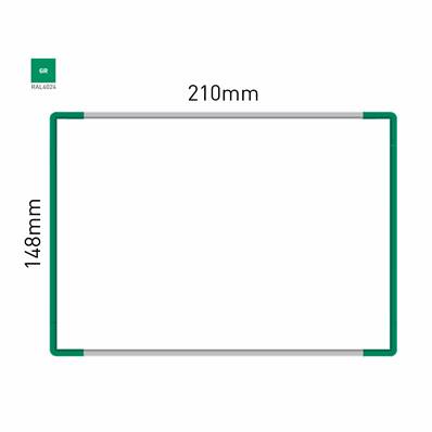 Signalétique Murale RAL6024 148x210mm , Avec Feuille de protection PS