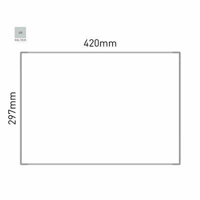 Signalétique Murale RAL7035 297x420mm , Avec Panneau Aluminium