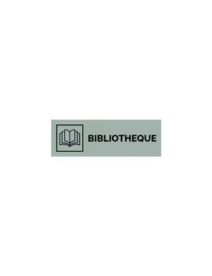 Plaque gravée  BIBLIOTHEQUE