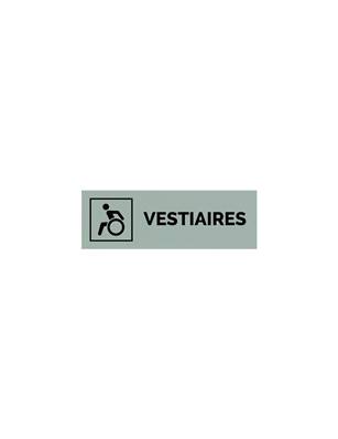 Plaque gravée  VESTIAIRES PMR