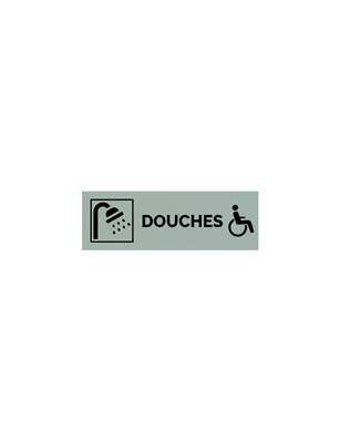 Plaque gravée  DOUCHES PMR