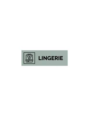 Plaque gravée  LINGERIE