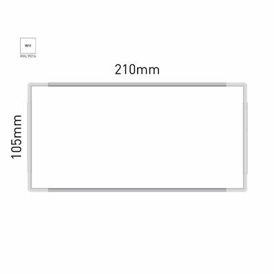 Signalétique Murale RAL9016 105x210mm , Avec Feuille de protection PS