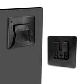 FIXATION INVISIBLE MURAL PIXFIX 100x100mm NOIR