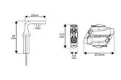 Kit de suspension par câble avec œillet 90º et HF Express 1