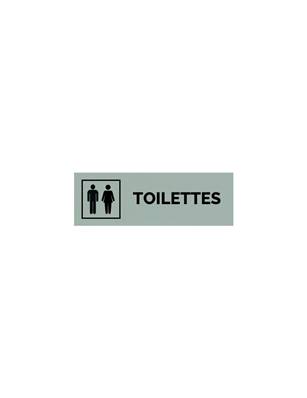 Plaque gravée  TOILETTES MIXTE