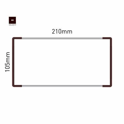 Signalétique Murale RAL8019 105x210mm , Avec Feuille de protection PS