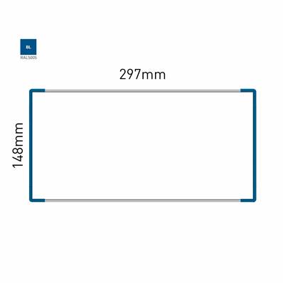 Signalétique Murale RAL5005 148x297mm , Avec Panneau Aluminium