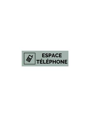 Plaque gravée  ESPACE TELEPHONE