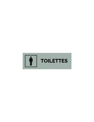 Plaque gravée  TOILETTES HOMME