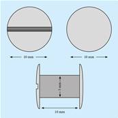 VIS RELIEUR COULEUR  LAITON Ø5 X 10MM