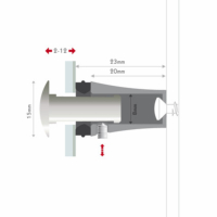 ENTRETOISES FISSO RAPID FINITION BRONZE  Ø15x20mm