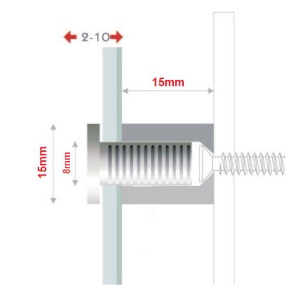 Entretoise avec filetage invers